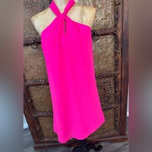 Norah Elegant Pink Halter‎ Dress S